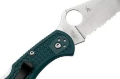 Spyderco Delica 4 K390 C11FSK390 Serrated Pocket Knife -Knives Store SPC11FSK390 05 spyderco