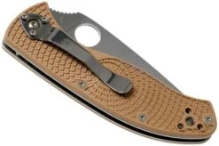 Spyderco Tenacious Lightweight Tan C122PSTN FRN Partly Serrated Pocket Knife 10 Spyderco Tenacious Lightweight Tan C122PSTN FRN Partly Serrated Pocket Knife -Knives Store SPC122PSTN 04 spyderco