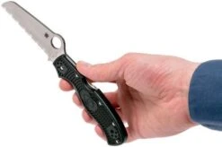 Spyderco Rescue 3 C14SBK3 Serrated Rescue Knife -Knives Store SPC14SBK3 08 spyderco spc14sbk3 08