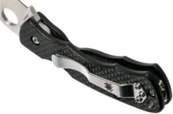 Spyderco Rhino C210CFP Pocket Knife, Reinhold Design -Knives Store SPC210CFP 05 spyderco