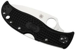 Spyderco LeafJumper Lightweight C262SBK, Serrated Satin VG-10, Black FRN Pocket Knife -Knives Store SPC262SBK 06 spyderco