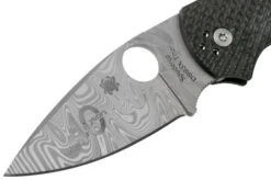 Spyderco Native 5 40th Anniversary Damascus C41CF40TH Limited Edition Pocket Knife -Knives Store SPC41CF40TH 03 spyderco
