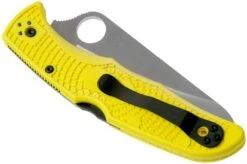 Spyderco Pacific Salt 2 Yellow C91SYL2 Serrated Pocket Knife -Knives Store SPC91SYL2 04 spyderco