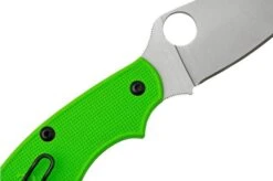Spyderco UK Penknife Salt Green LC200N C94PGR Pocket Knife -Knives Store SPC94PGR 05 spyderco