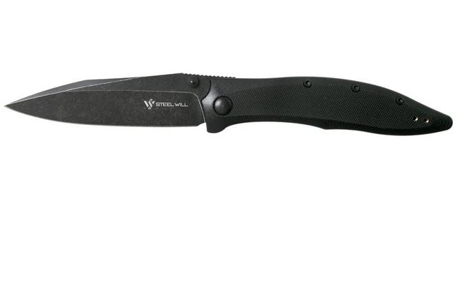 Steel Will Gienah F53-18 Black, Blackwashed Pocket Knife 1 Steel Will Gienah F53-18 Black, Blackwashed Pocket Knife
