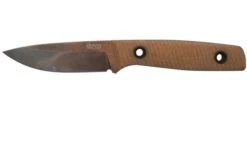 TRC Knives Classic Freedom, M390 Apocalypse Finish, Natural Canvas Micarta, Outdoor Knife