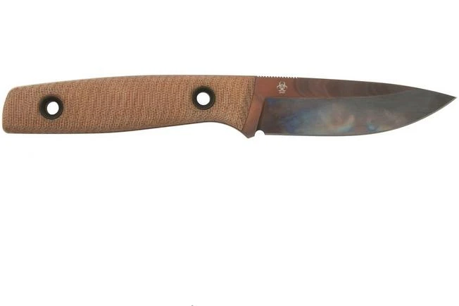 TRC Knives Classic Freedom, M390 Apocalypse Finish, Natural Canvas Micarta, Outdoor Knife 2 TRC Knives Classic Freedom, M390 Apocalypse Finish, Natural Canvas Micarta, Outdoor Knife - Image 2