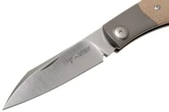 Viper Hug V5992CN Natural Canvas Micarta Pocket Knife, Sacha Thiel Design -Knives Store VPV5992CN 03 viper