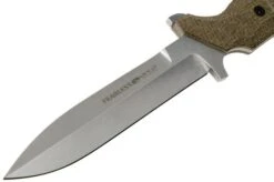 Viper Fearless VT4018CG Sleipner Stonewashed, Green Canvas Micarta, Fixed Knife, Rumici Design -Knives Store VPVT4018CG 03 viper