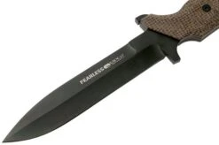 Viper Fearless VT4020CM Sleipner DLC, Brown Canvas Micarta, Fixed Knife, Rumici Design -Knives Store VPVT4020CM 03 viper