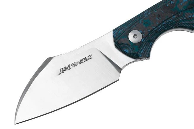Viper Lille 1, VT4024FCA, Satin Elmax, Arctic Storm Carbonfiber Fixed Knife, Jesper Voxnaes Design 3 Viper Lille 1, VT4024FCA, Satin Elmax, Arctic Storm Carbonfiber Fixed Knife, Jesper Voxnaes Design - Image 3
