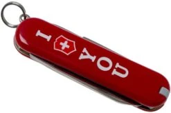 Victorinox Classic ‘The Gift’, I Love You, Red 0.6233.851 Swiss Pocket Knife -Knives Store VT0 6223 851 04 victorinox