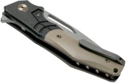WE Knife JIXX 904B Pocket Knife, Tan G10, Mikkel Willumsen Design -Knives Store WK904B 04 we knife