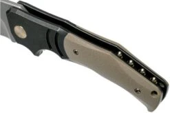 WE Knife JIXX 904B Pocket Knife, Tan G10, Mikkel Willumsen Design -Knives Store WK904B 08 we knife