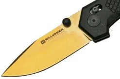 Willumsen Zero7, Z722BNG Black & Gold Pocket Knife -Knives Store WNZ722BNG 03 willumsen