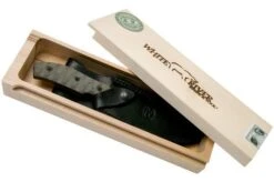 White River Knives GTI 4.5 Black & OD Green Canvas Micarta, Justin Gingrich Design -Knives Store WRGTI45 LBO 09 white river knives