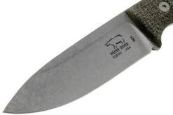 White River Knives Ursus 45 Black Burlap Micarta Bushcraft Knife -Knives Store WRUR45 BBL 03 white river knives