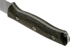 White River Knives Ursus 45 Black Burlap Micarta Bushcraft Knife -Knives Store WRUR45 BBL 04 white river knives