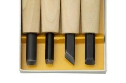 Yoshiharu Y-4 Mitomoto Japanese Wood Carving Knives, Set Of 4 -Knives Store YSH 011 03 yoshiharu
